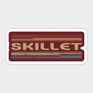 Skillet Retro Lines Sticker